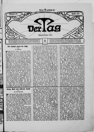 Der Tag on Jul 31, 1917