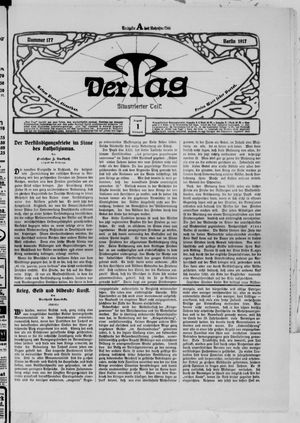 Der Tag on Aug 1, 1917