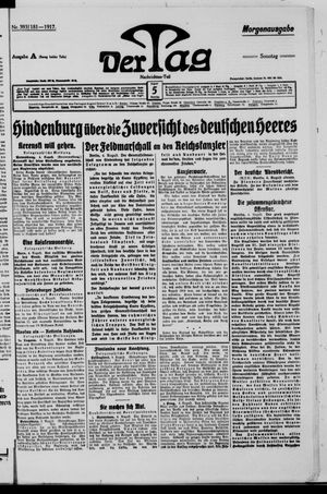 Der Tag on Aug 5, 1917