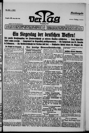 Der Tag vom 17.08.1917