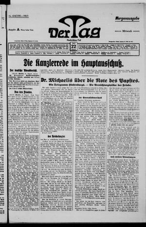 Der Tag vom 22.08.1917