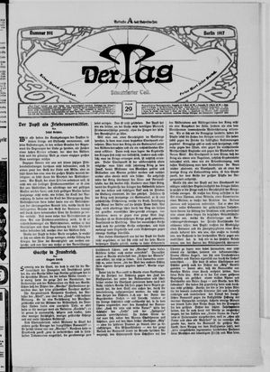 Der Tag vom 29.08.1917