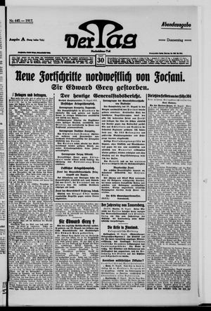 Der Tag vom 30.08.1917