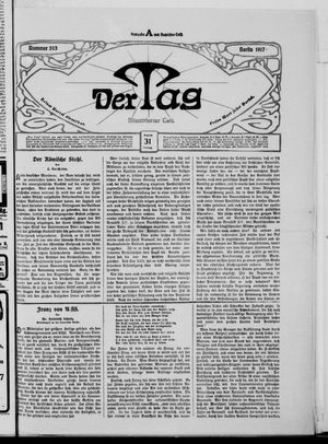 Der Tag vom 31.08.1917