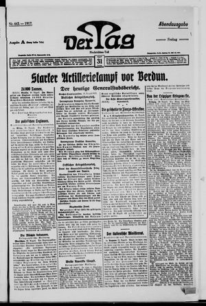 Der Tag vom 31.08.1917