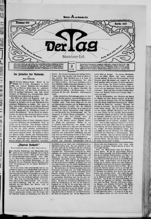 Der Tag on Sep 2, 1917