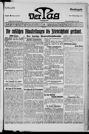 Der Tag on Sep 6, 1917