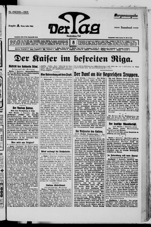 Der Tag vom 08.09.1917