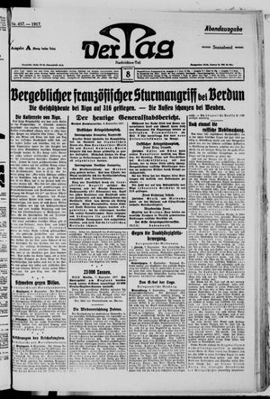 Der Tag vom 08.09.1917