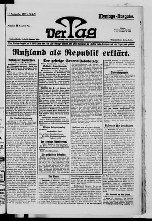 Der Tag vom 17.09.1917