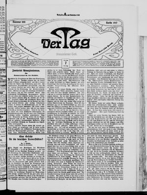 Der Tag on Oct 7, 1917