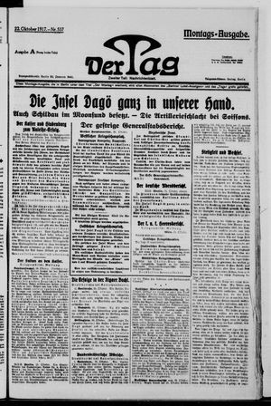 Der Tag on Oct 22, 1917