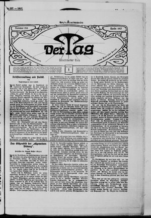 Der Tag on Nov 1, 1917