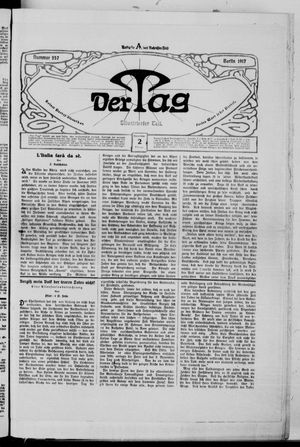 Der Tag vom 02.11.1917