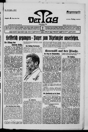 Der Tag on Nov 9, 1917