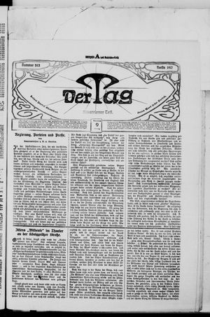 Der Tag on Nov 9, 1917