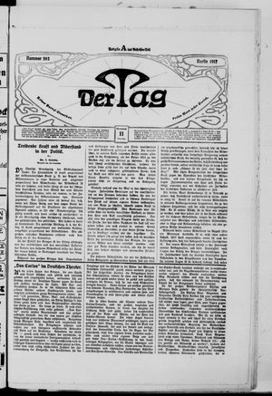 Der Tag on Nov 11, 1917