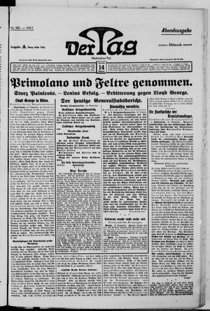 Der Tag vom 14.11.1917