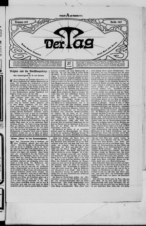 Der Tag vom 27.11.1917