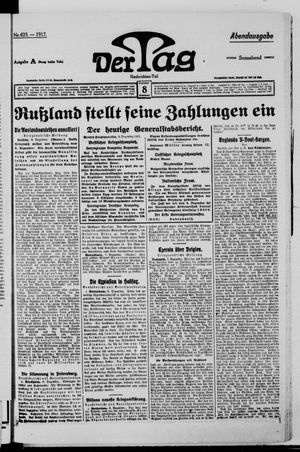 Der Tag vom 08.12.1917