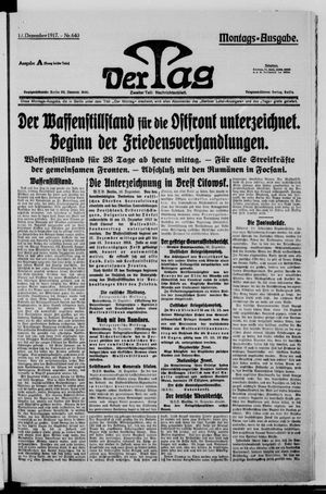 Der Tag vom 17.12.1917