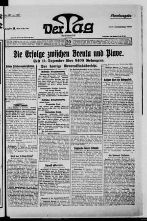 Der Tag vom 20.12.1917