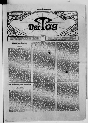 Der Tag on Jan 1, 1918