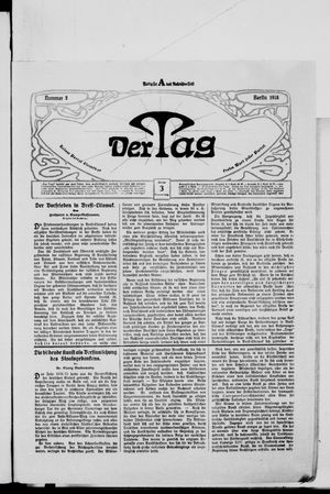 Der Tag vom 03.01.1918