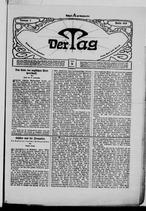 Der Tag vom 09.01.1918