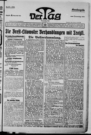 Der Tag on Jan 10, 1918