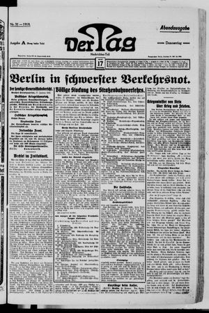 Der Tag on Jan 17, 1918