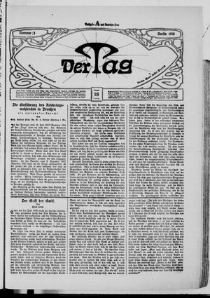 Der Tag on Jan 18, 1918