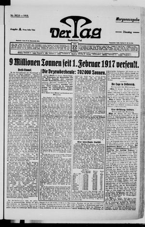 Der Tag vom 22.01.1918