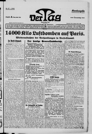 Der Tag on Jan 31, 1918