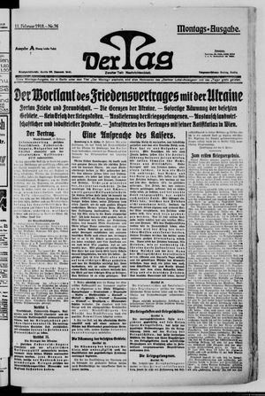 Der Tag vom 11.02.1918