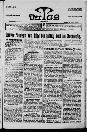 Der Tag vom 20.02.1918