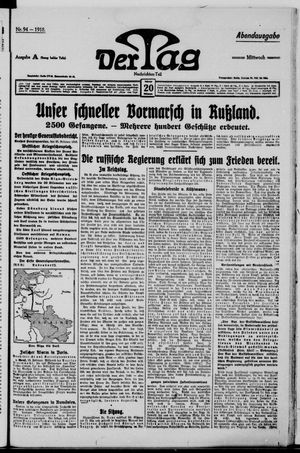 Der Tag vom 20.02.1918