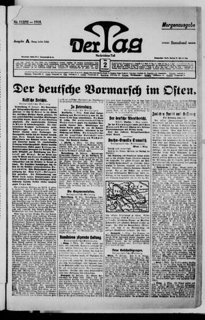Der Tag vom 02.03.1918