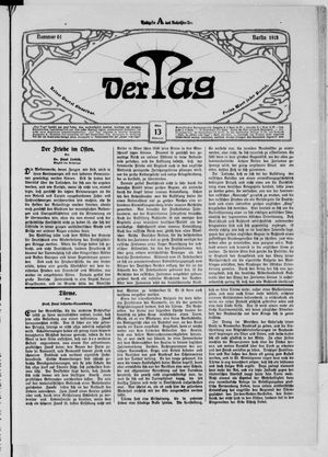 Der Tag vom 13.03.1918