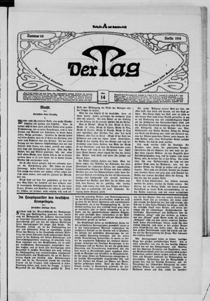 Der Tag vom 14.03.1918