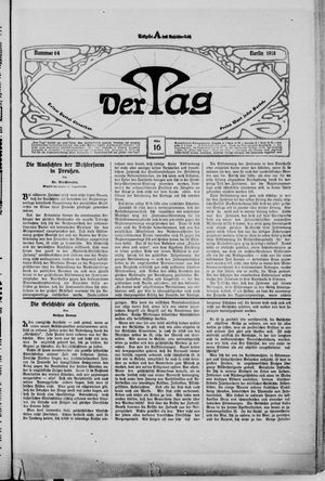 Der Tag vom 16.03.1918