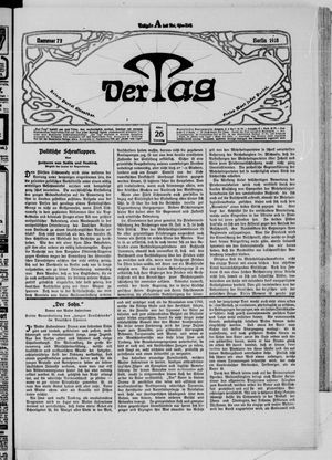 Der Tag vom 26.03.1918