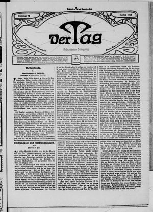Der Tag on Mar 28, 1918