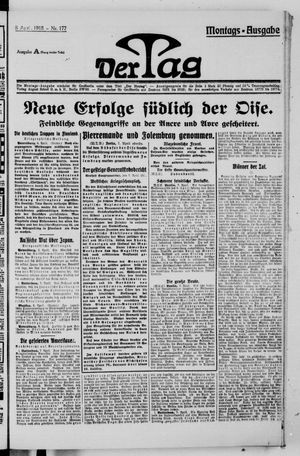 Der Tag on Apr 8, 1918