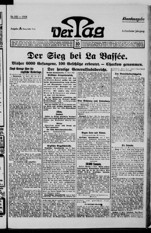 Der Tag on Apr 10, 1918