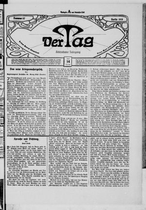 Der Tag on Apr 14, 1918
