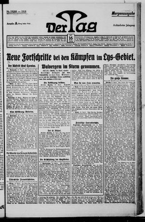 Der Tag vom 16.04.1918