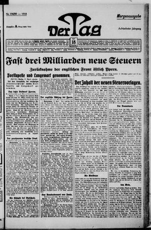 Der Tag on Apr 18, 1918