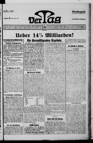 Der Tag on Apr 20, 1918