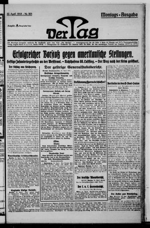 Der Tag vom 22.04.1918